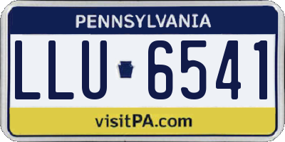 PA license plate LLU6541
