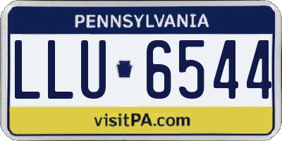 PA license plate LLU6544