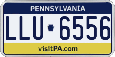 PA license plate LLU6556