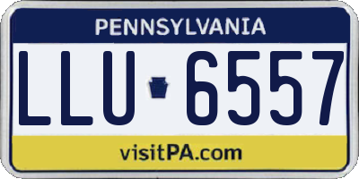 PA license plate LLU6557