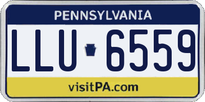 PA license plate LLU6559