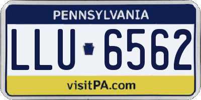 PA license plate LLU6562