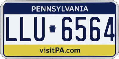PA license plate LLU6564