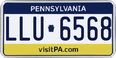 PA license plate LLU6568