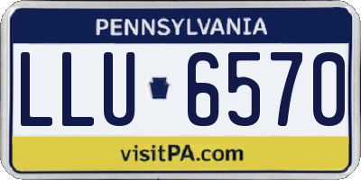 PA license plate LLU6570