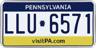 PA license plate LLU6571