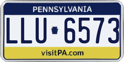 PA license plate LLU6573