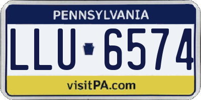 PA license plate LLU6574