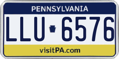 PA license plate LLU6576