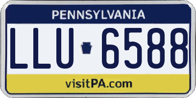 PA license plate LLU6588
