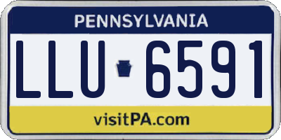 PA license plate LLU6591