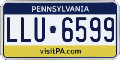 PA license plate LLU6599