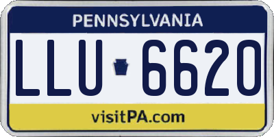 PA license plate LLU6620