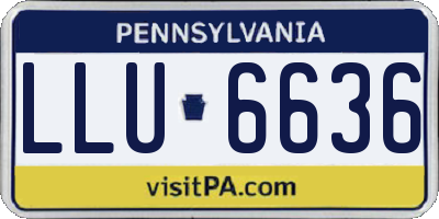 PA license plate LLU6636