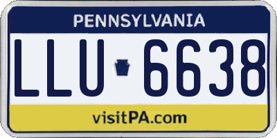 PA license plate LLU6638