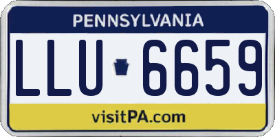 PA license plate LLU6659