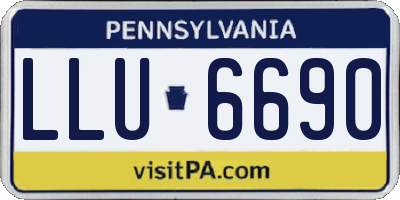 PA license plate LLU6690