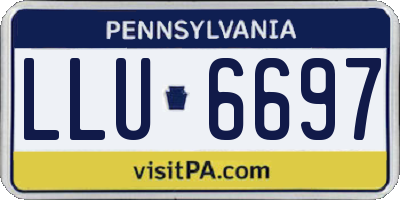 PA license plate LLU6697