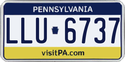 PA license plate LLU6737