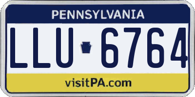 PA license plate LLU6764