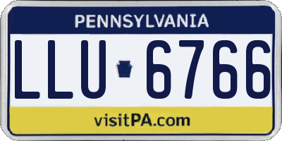 PA license plate LLU6766