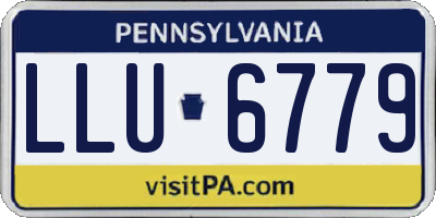 PA license plate LLU6779