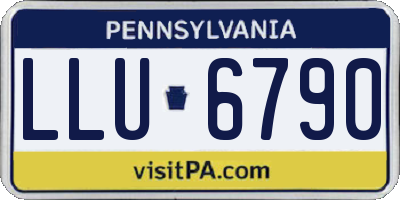 PA license plate LLU6790