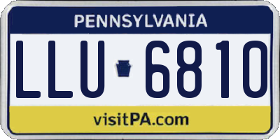 PA license plate LLU6810