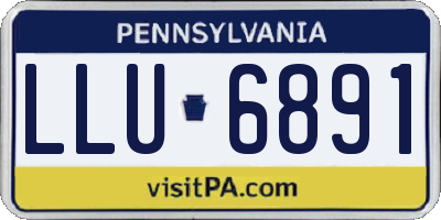 PA license plate LLU6891