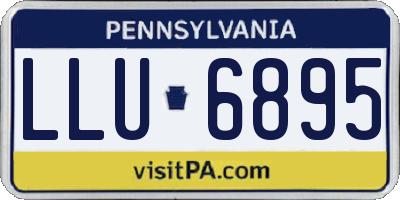 PA license plate LLU6895
