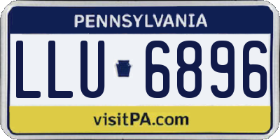 PA license plate LLU6896