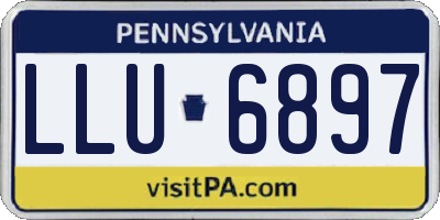 PA license plate LLU6897