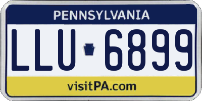 PA license plate LLU6899