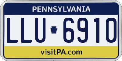 PA license plate LLU6910
