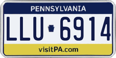PA license plate LLU6914