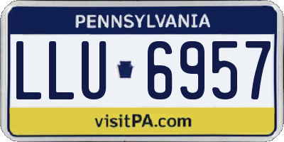 PA license plate LLU6957