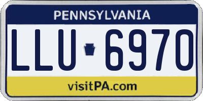 PA license plate LLU6970