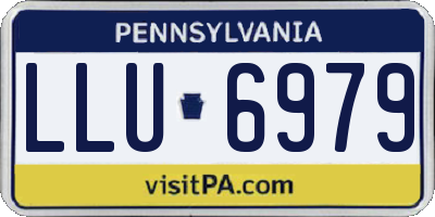 PA license plate LLU6979