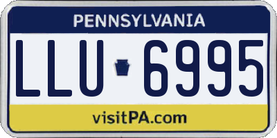 PA license plate LLU6995