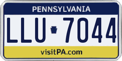 PA license plate LLU7044