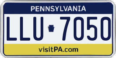 PA license plate LLU7050