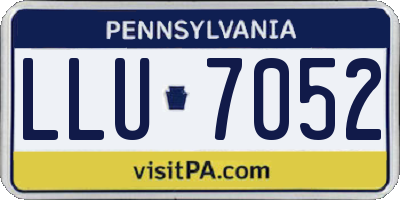 PA license plate LLU7052