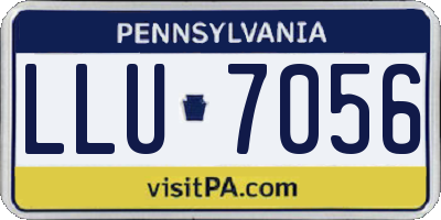 PA license plate LLU7056