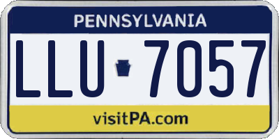 PA license plate LLU7057
