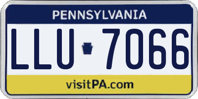 PA license plate LLU7066