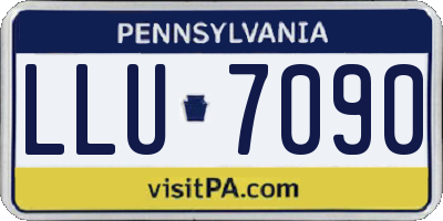PA license plate LLU7090