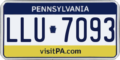 PA license plate LLU7093