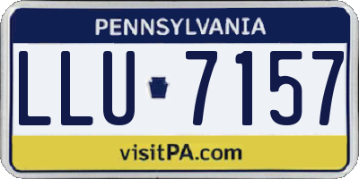 PA license plate LLU7157