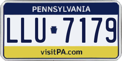 PA license plate LLU7179