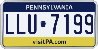 PA license plate LLU7199